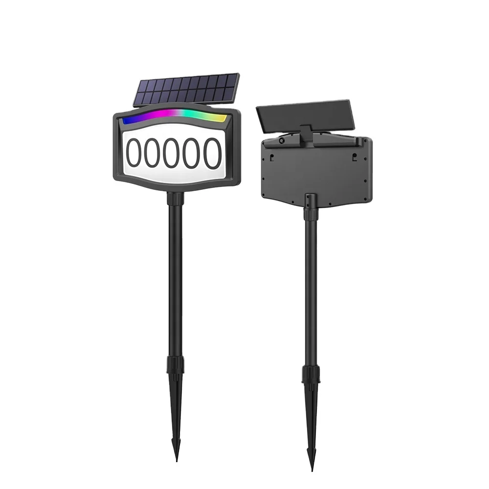 Lichtgevende Huisnummers Solar Address Sign House Number Address Plaques Li Flat Number House