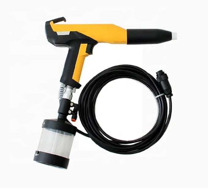 Powder Coating manual electrostatic gun and reciprocator automatic powder gun  super Chrome black Powder coating