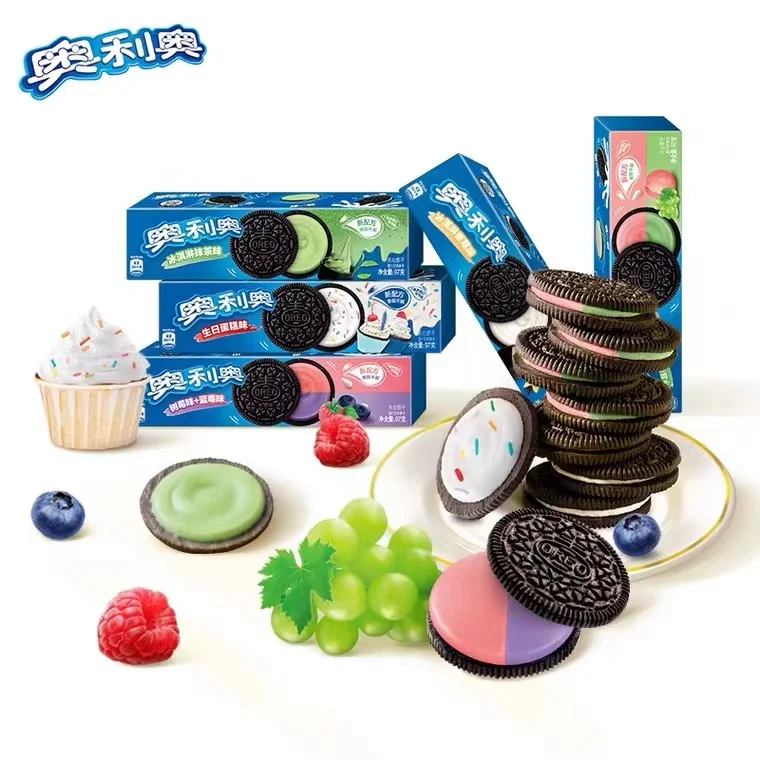 Oreo Sandwich Cookies Original Chocolate Flavor Snack Food Office Net Red Snacks Wholesale