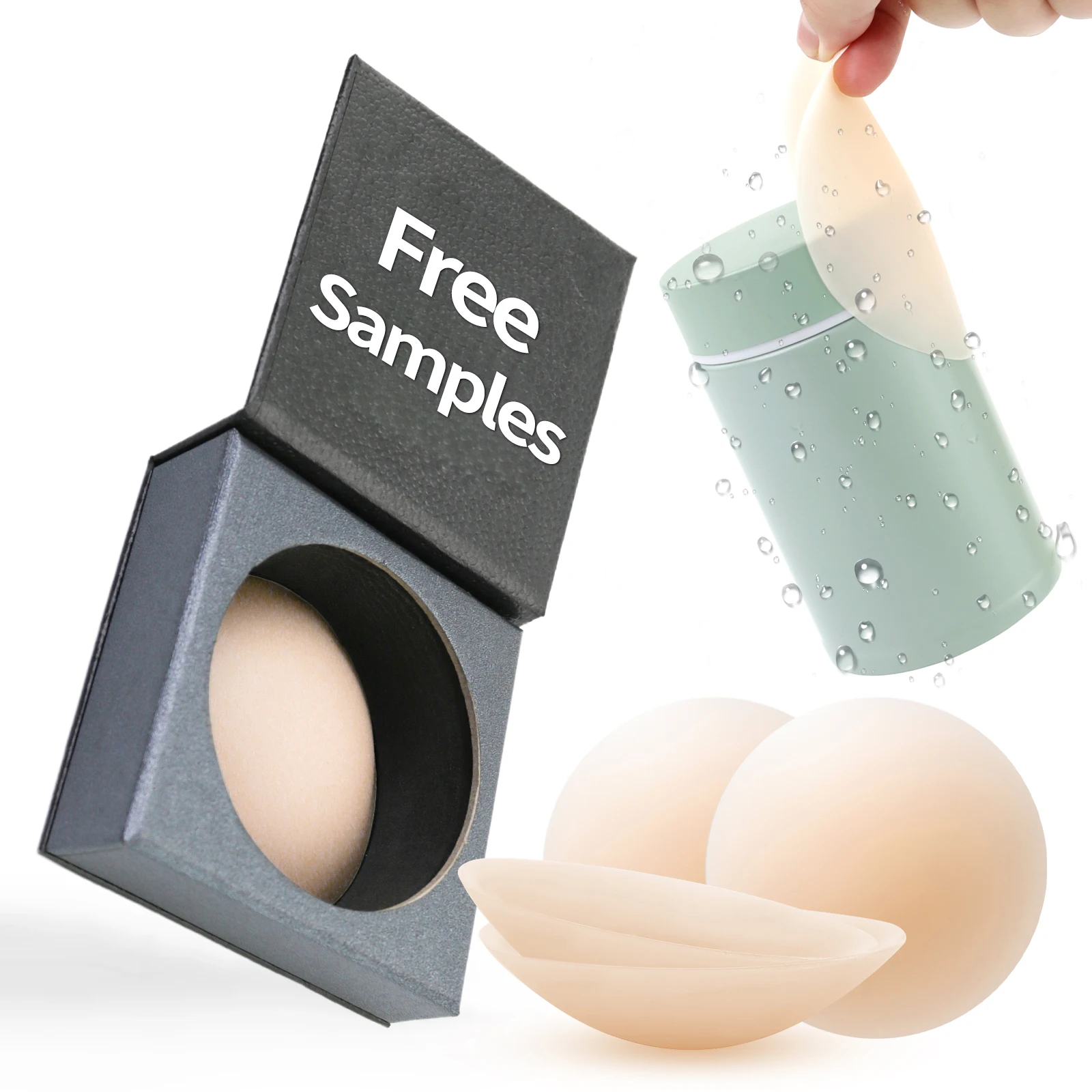 Nipple Covers for Women Silicone Reusable Pasties Skin Breast Petals Adhesive Nipple Cover