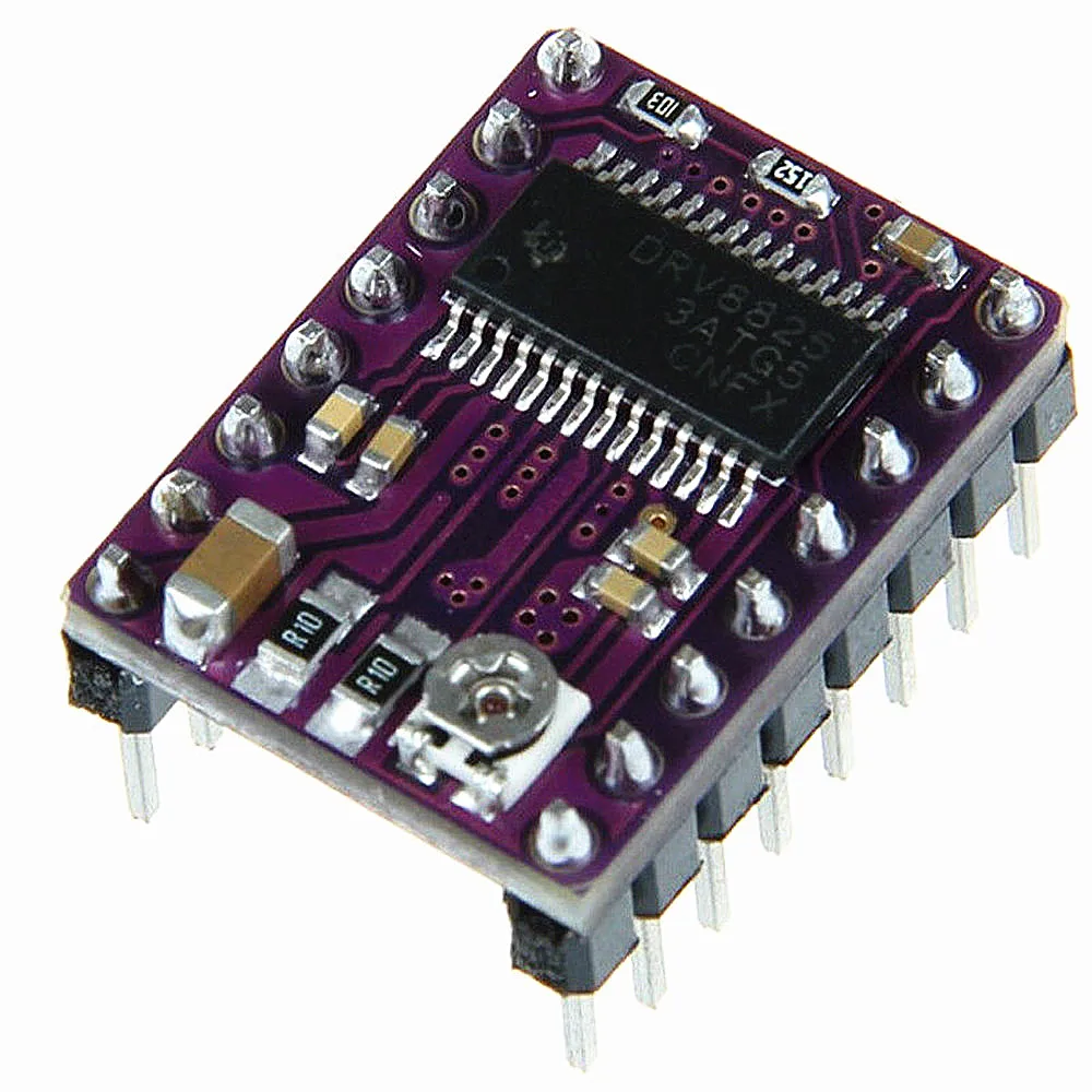 Драйвер шагового двигателя aiпаук DRV8825 с радиатором 3 В запчасти для 3D-принтера Ramps 1 4 Step Stick Reprap
