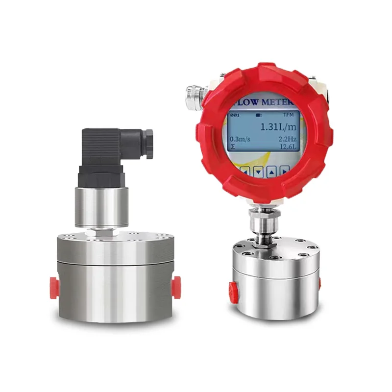 High temperature waste water oval gear flow meter with pulser output