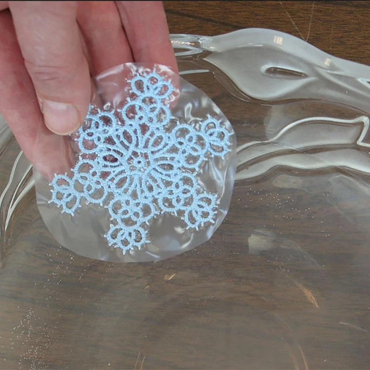 transparent Water Soluble Stabilizer film 100% PVA Cold Water Soluble film  For Embroidery Backing Stabilizer