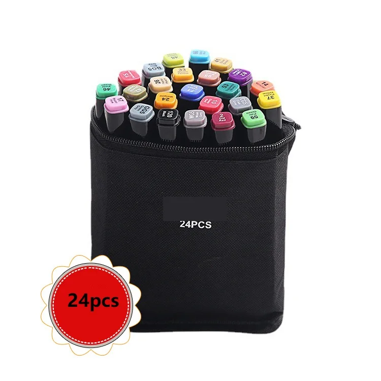 80 Colors Dual Tip Alcohol Based Art Markers , 80 Colors Marker Pens Highlighters