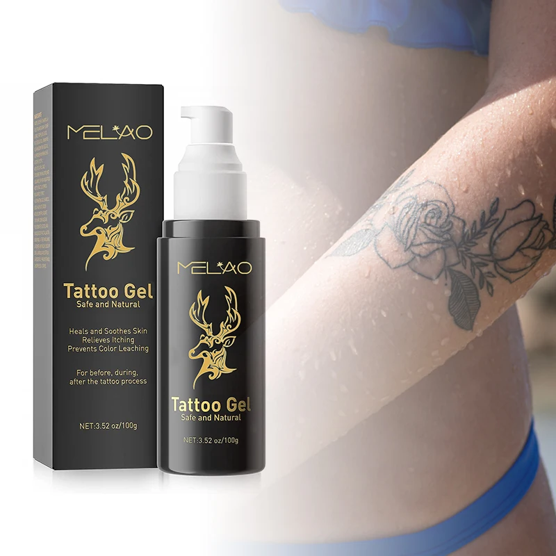 MELAO Private label Natural Organic Irritation Soothing Gel Tattoo Aftercare Anti Tattoo Scar Repair Professional cream supplies