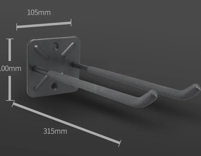 Heavy-Duty Solid Steel Wall Mount Hanger Tool Organizer Garage Storage Utility Hooks for Car Tires