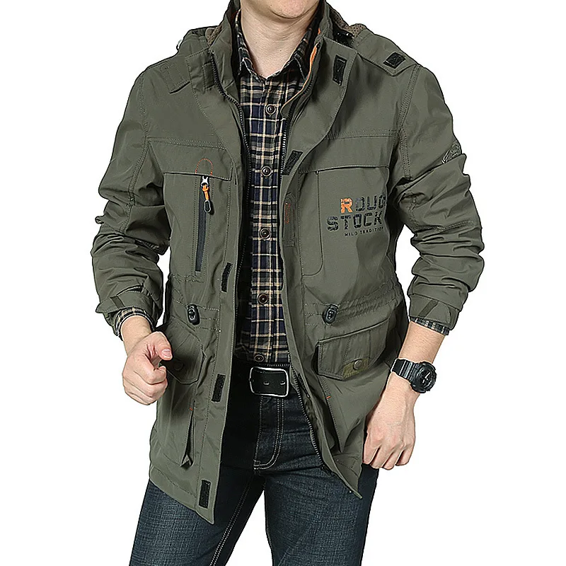 custom bomber jacket men spring  outdoor windbreaker plus size jackets for men