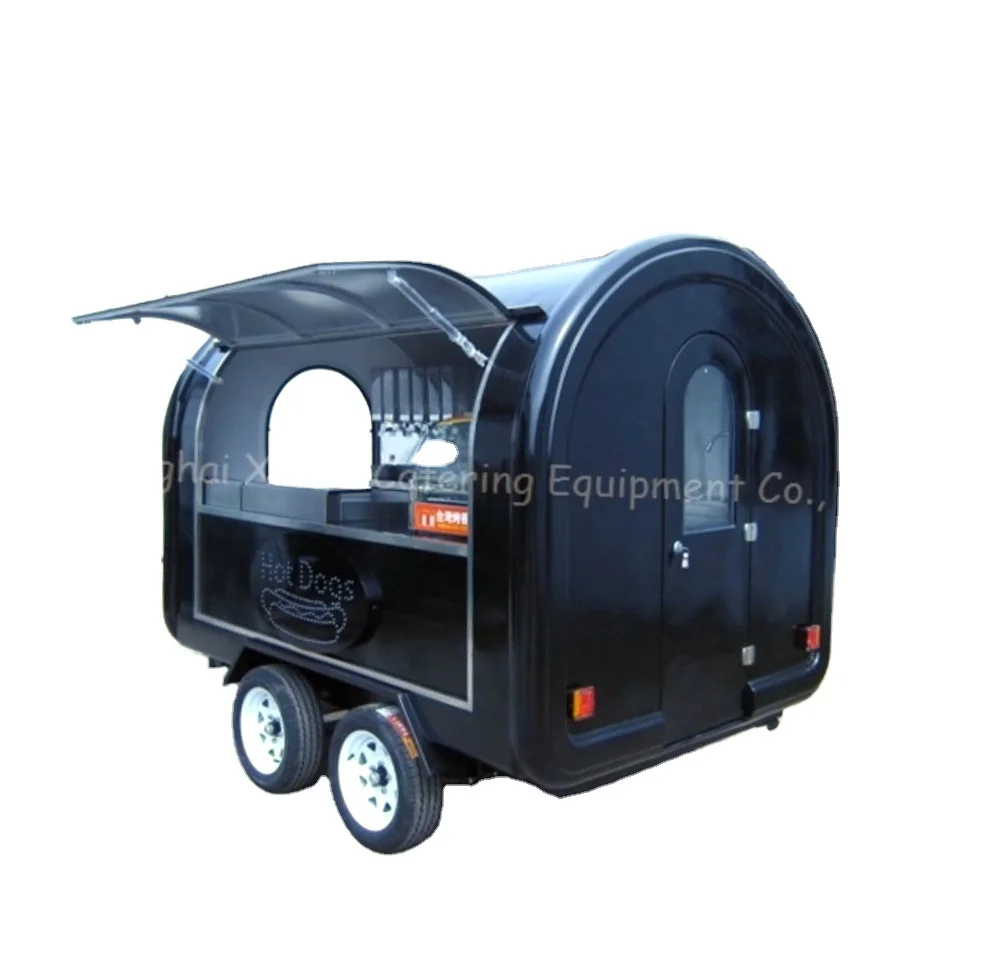 Mobile Cart Customized Ice Cream Truck Concession Crepe Aluminium Tipping Bus Van Churros Food Trailer