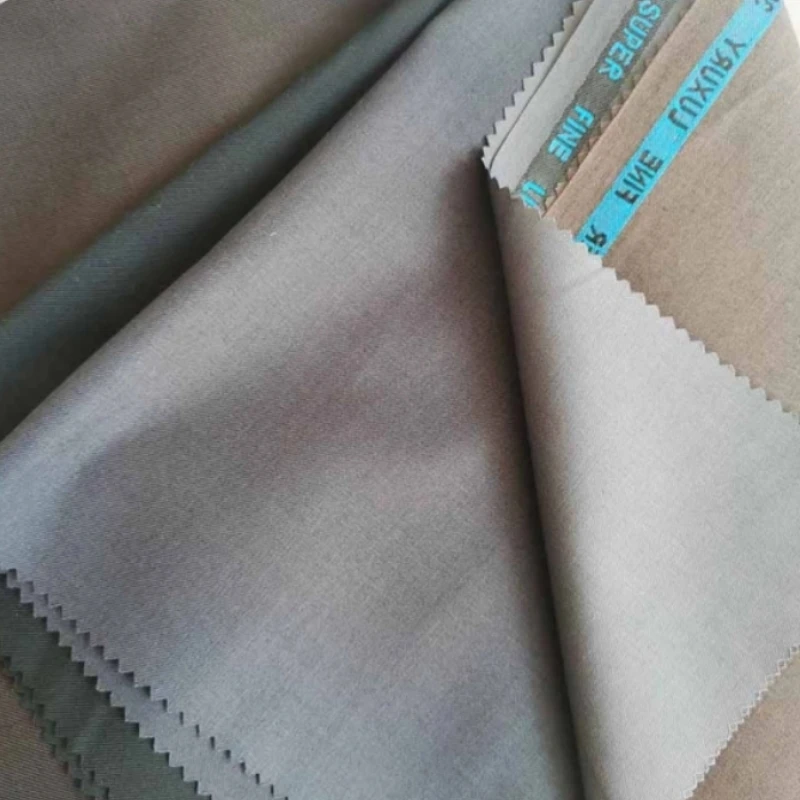 Factory customized anti-wrinkled polyester viscose woven fabric english selvage tr fabric for women men