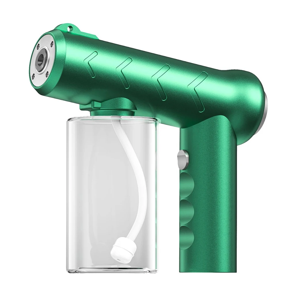 Private Atomizer Spray Gun Mode Large Capacity 380ML 4 Strong LED Grains Handheld Rechargeable Nano Fogger Gun Sprayer