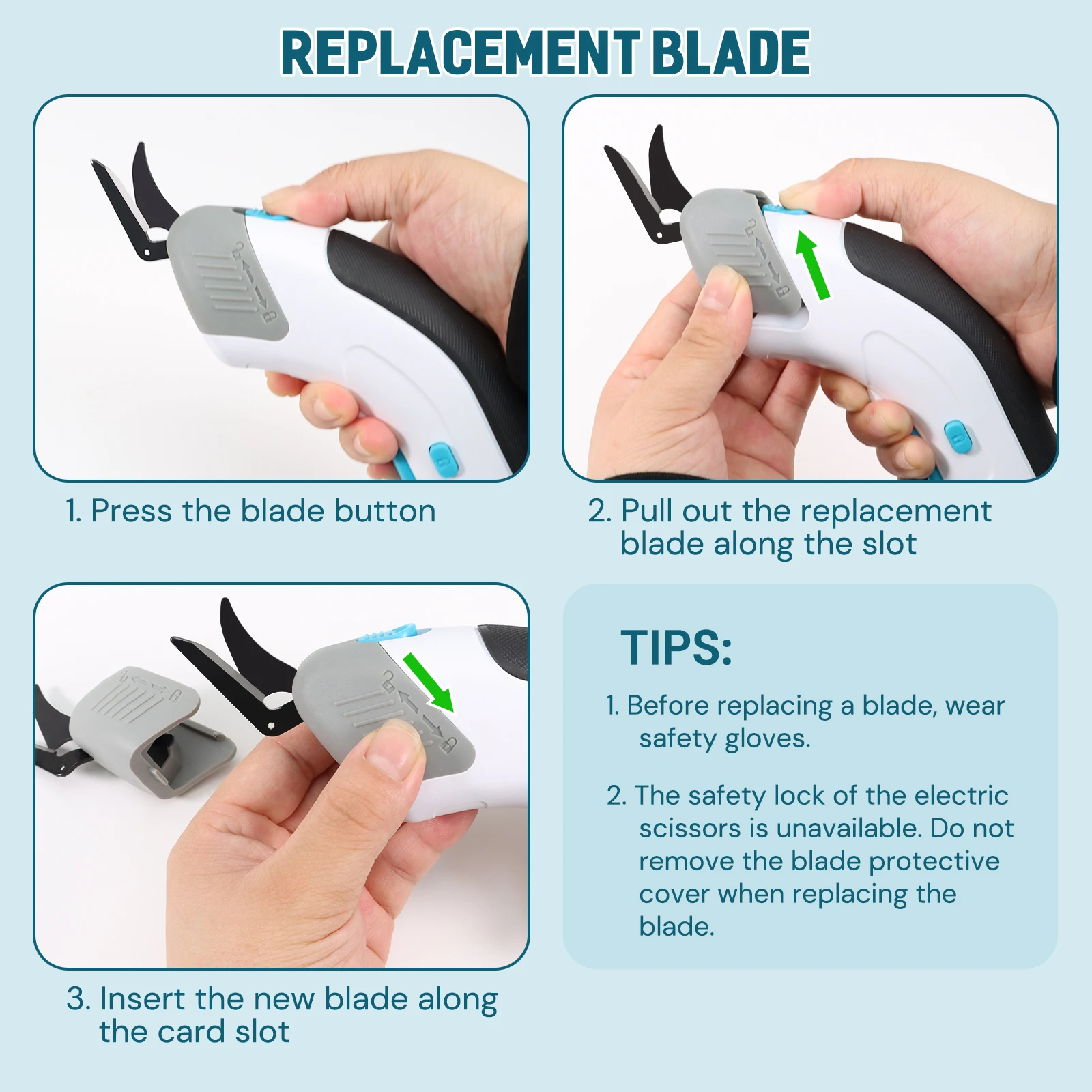 Glass Fiber Scissors Clothing Leather Electric Cordless Scissors For Fabric Cutting