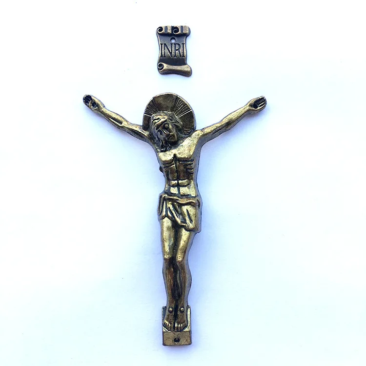 2023 из цинкового сплава Святой Бенедикт корпус INRI Jesus Corpora corporus для изготовления церковного крестообразного Креста
