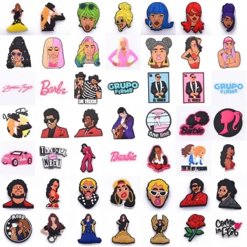 Custom singer rapper croc charms Wholesale croc charms selena Pvc Shoe Charms for croc shoe decorations Accessories