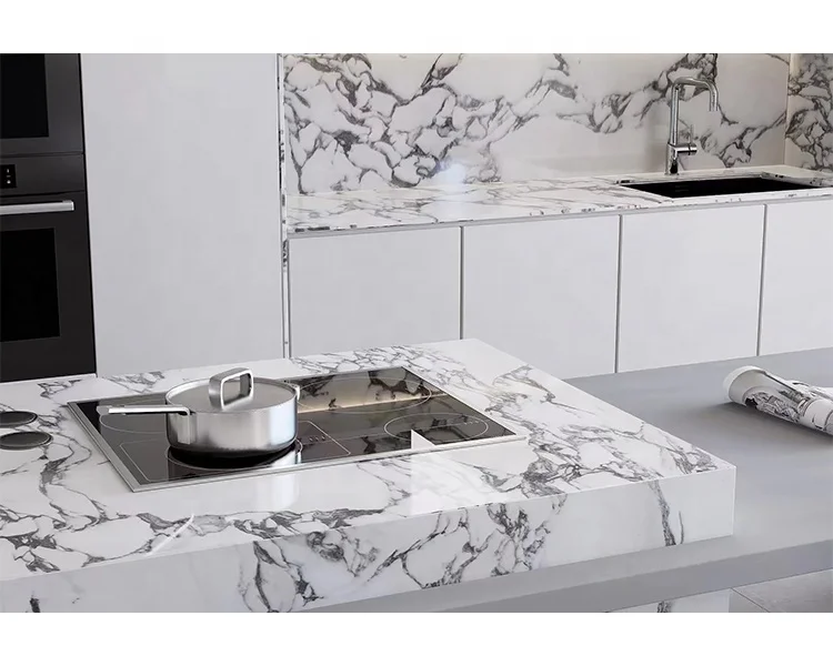 Роскошный камень из белого камня Arabescato Bianco мрамор для дизайнерского пола отеля Настольный кухонный мраморный Остров декор