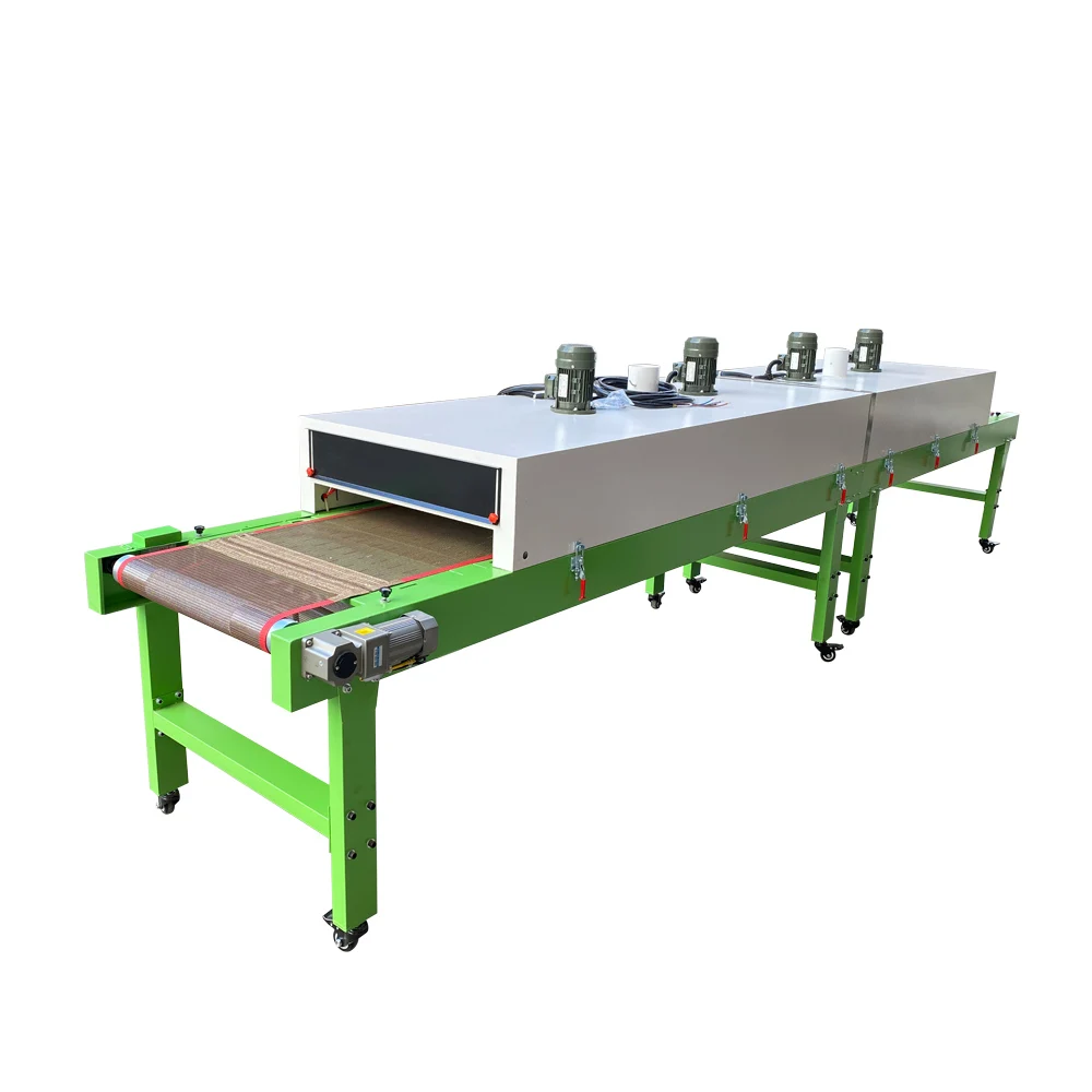 Hot drying tunnel conveyor dryer oven for clothing IR drying machine Infrared t-shirt screen printing Tunnel dryer for Fabric