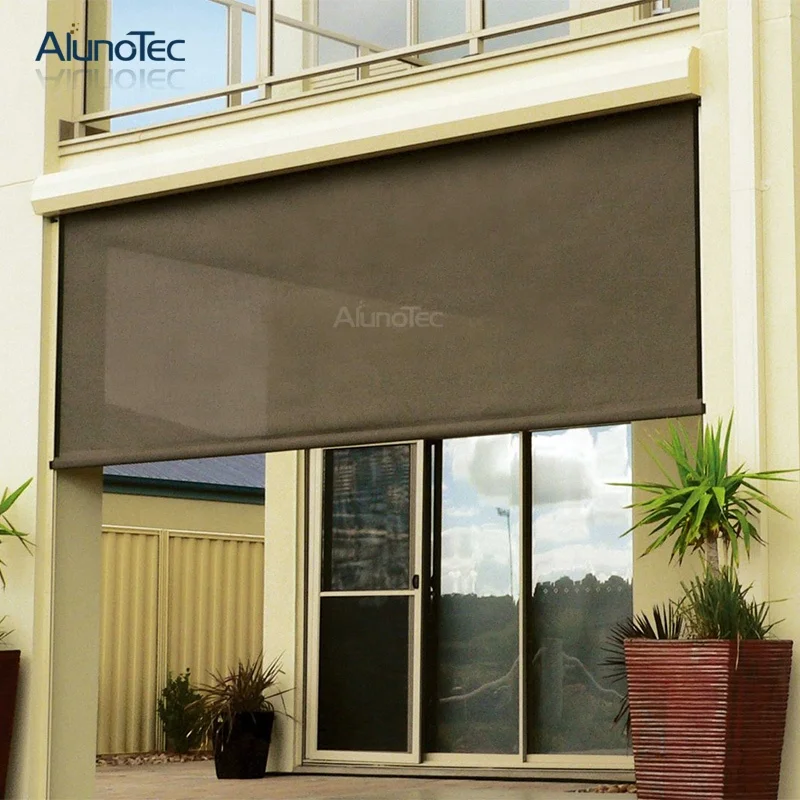 Chinese Outdoor Waterproof Zip Track Shades Roller Blind Mechanism