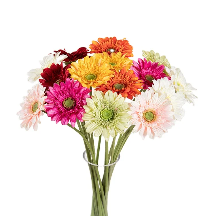 Wholesale Artificial Silk Colorful African Chrysanthemum Home Wedding Decoration Vases Flower Artificial Flower