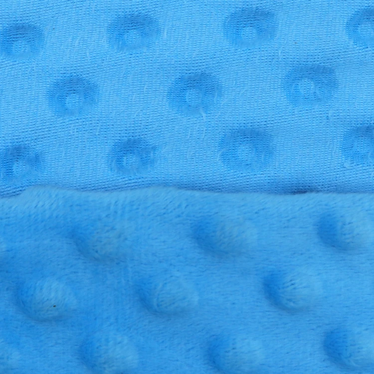 Factory Direct Sale Super soft Minky Dot Plush Crystal Velvet Fabric For Baby Blanket