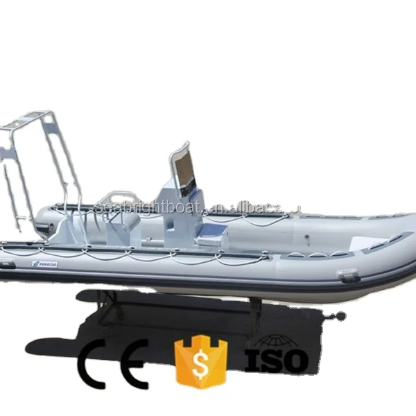 Aluminum Hull Material and Outboard Engine Type PVC or Hypalon Material Commercial RIB Inflatable Double Hull Boat with Prices