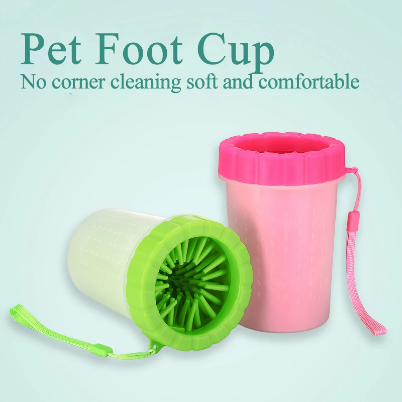 2023 New Style Wholesale Pet Paw Wash Supplies Portable Dog Feet Cleaner Washing Pet Paw Foot Washer Cup Cylinder Sustainable