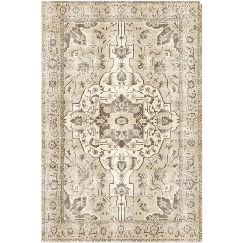 whole sale cheap factory price polyester print floral dornier material kilim vintage boho home decor indoor rugs