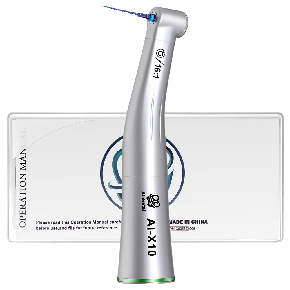 AI-X10 Non-Optic 16:1 Reduction Single Spray  For CA burs (2.35) contra angle Endodontic Handpiece Max Speed: 2,500 min-1