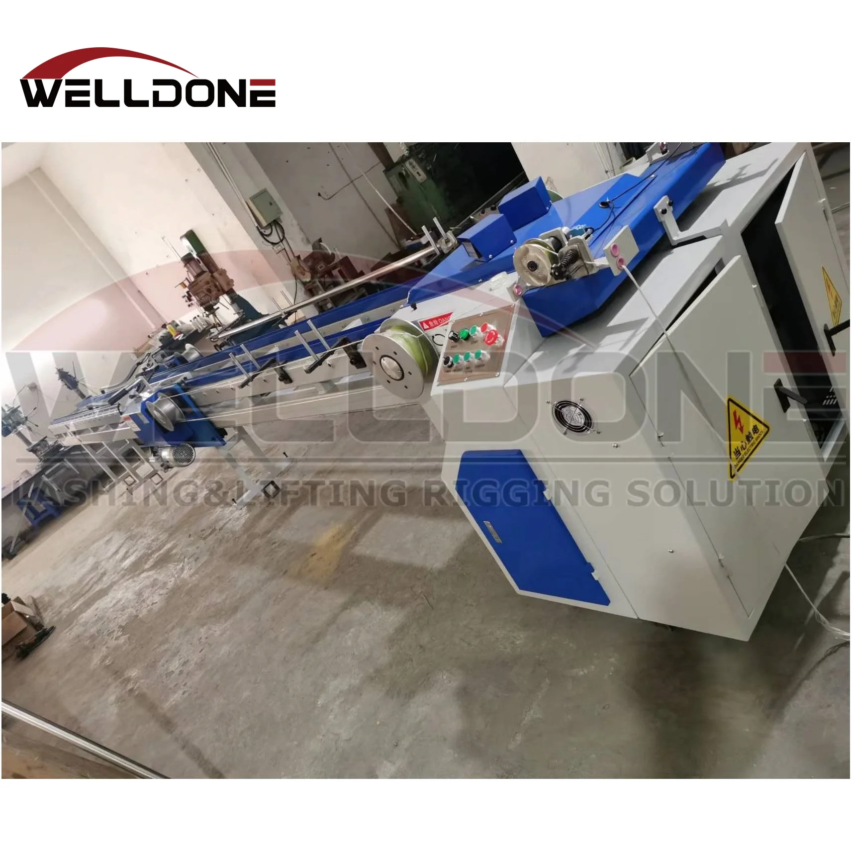 New type 50T 100T 120T Polyester endless round sling making machine