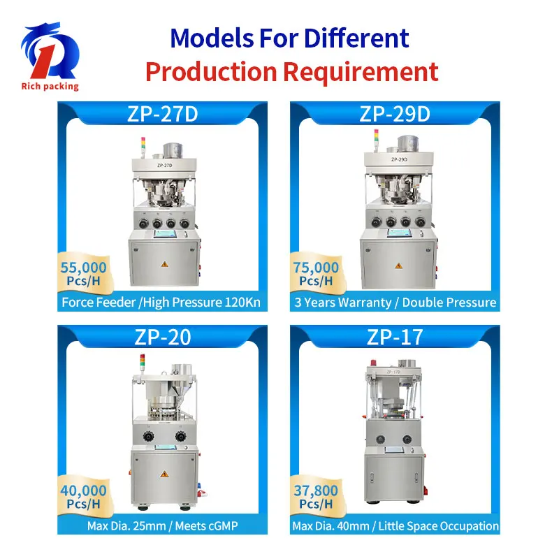 Large 24mm Diameter Tablet Presser Industrial Pill Press Machine ,Rotary Tablet Press Machinery