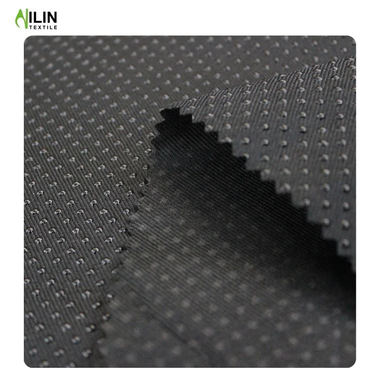 100% полиэфирная силиконовая резиновая противоскользящая габардиновая ткань для подушки