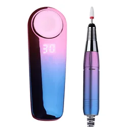 Professional Manicure Pedicure Kit Portable Nail File Cordless 35000 RPM Manicure Machine Electric Nail Drill Machine