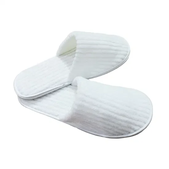 Custom Hotel Supplies Guest Room Spa Travel Closed Toe Disposable Slippers