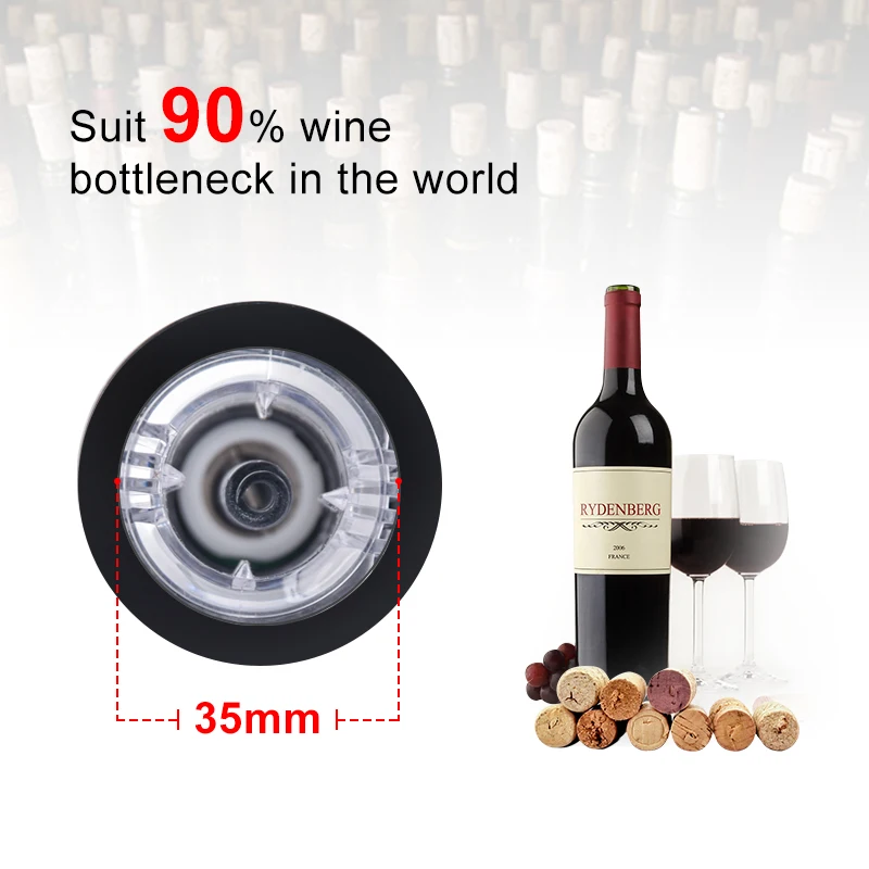 Factory wholesale Appearance patent intelligent corkscrew wireless electric wine opener