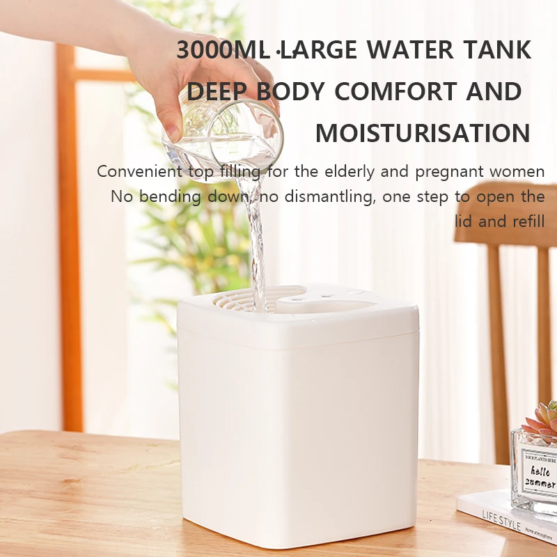 Ultrasonic Cool Mist Humidifier High Capacity Quiet Air Cleaner Frost Diffuser Fragrance Essential Oil Diffuser