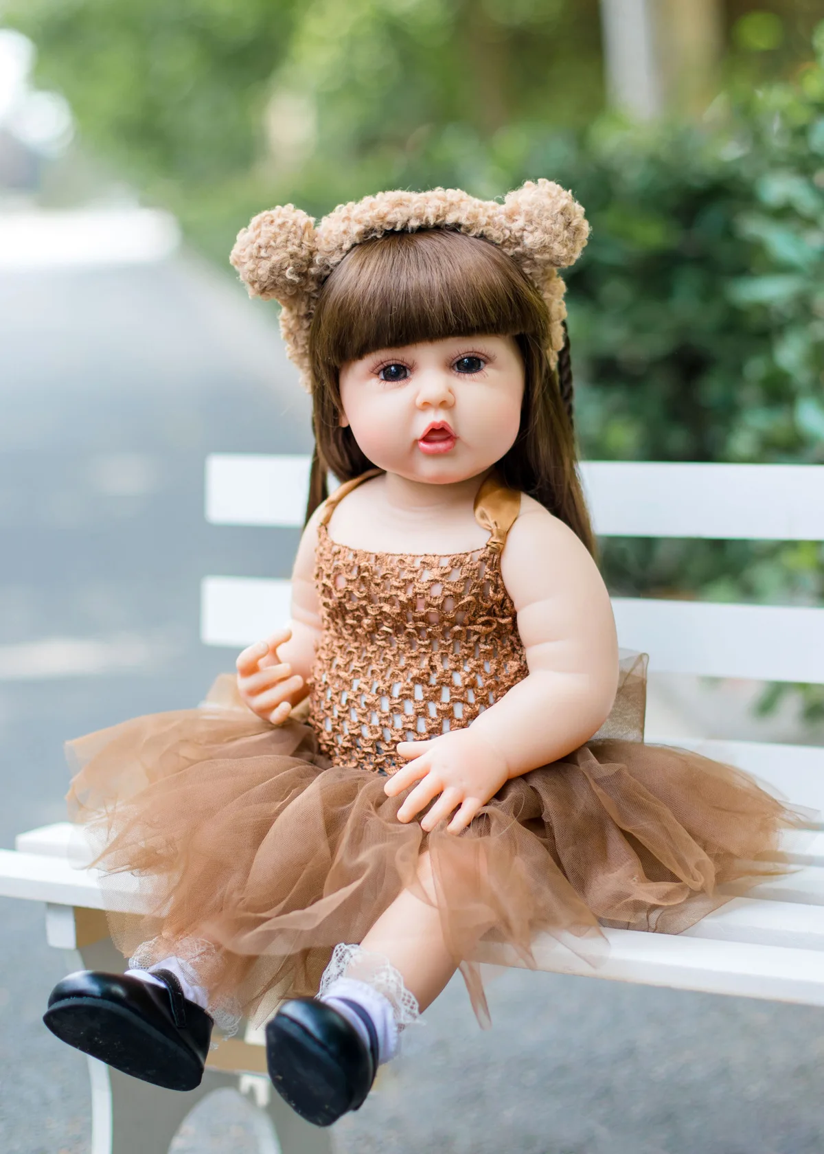 Lifelike reborn baby dolls 55cm soft silicone vinyl realistic reborn dolls toddler Girls for baby toy