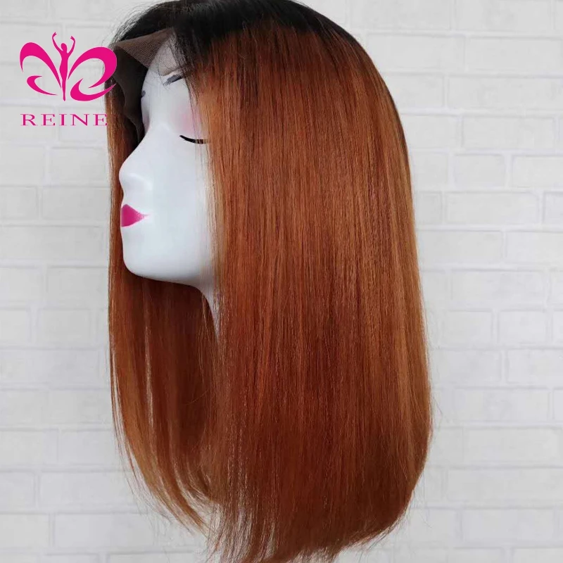 Short Bob Ombre 1b/30 Color 13*4 Lace Front Middle Ratio 8/10/12/14 inch Vietnamese Human Hair Wig Pre-Plucked Wigs