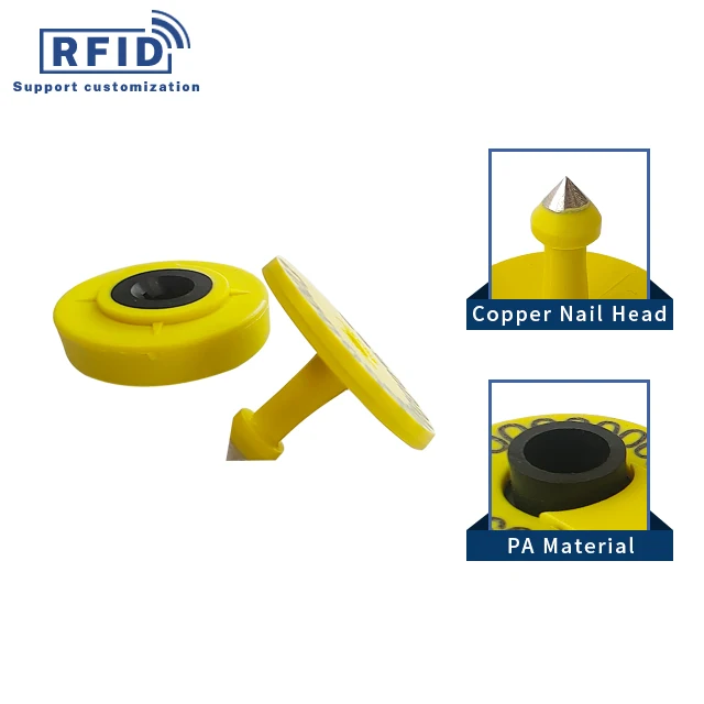 High Quality Custom NFC Ear Tag Animal Identification Tracking Management For Cow Goat Pig Horse