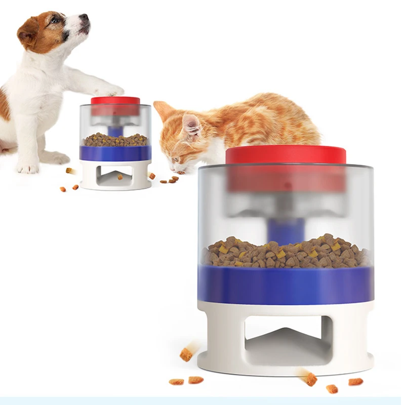 Pet Training Feeder Slowing Feeding Bowl Toy Dog Interactive Feeder Food Treat Container