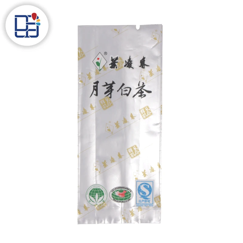 
OEM Chinese Supplier Custom Reusable Packaging Back Sealed Tea Bag Pouches 