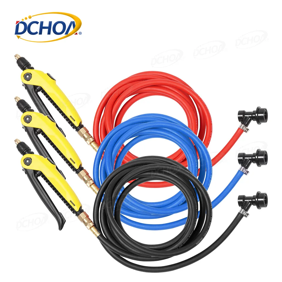 DCHOA Customized 19 feet Garden Hose Flexible Hybrid Hose Kink Free Water Hose Pipe with Sprayer Handle