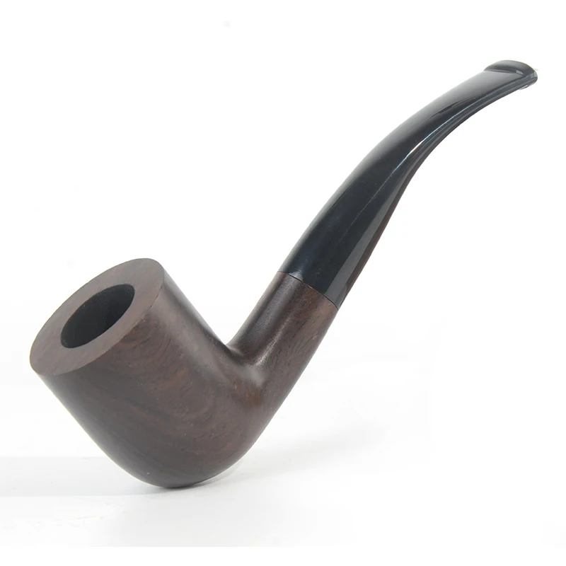 Tobacco Smoking Ebony Wood Smooth Finished 9mm Filter Olive Series Pipe Shape #ALW Special Offer Free Shipping