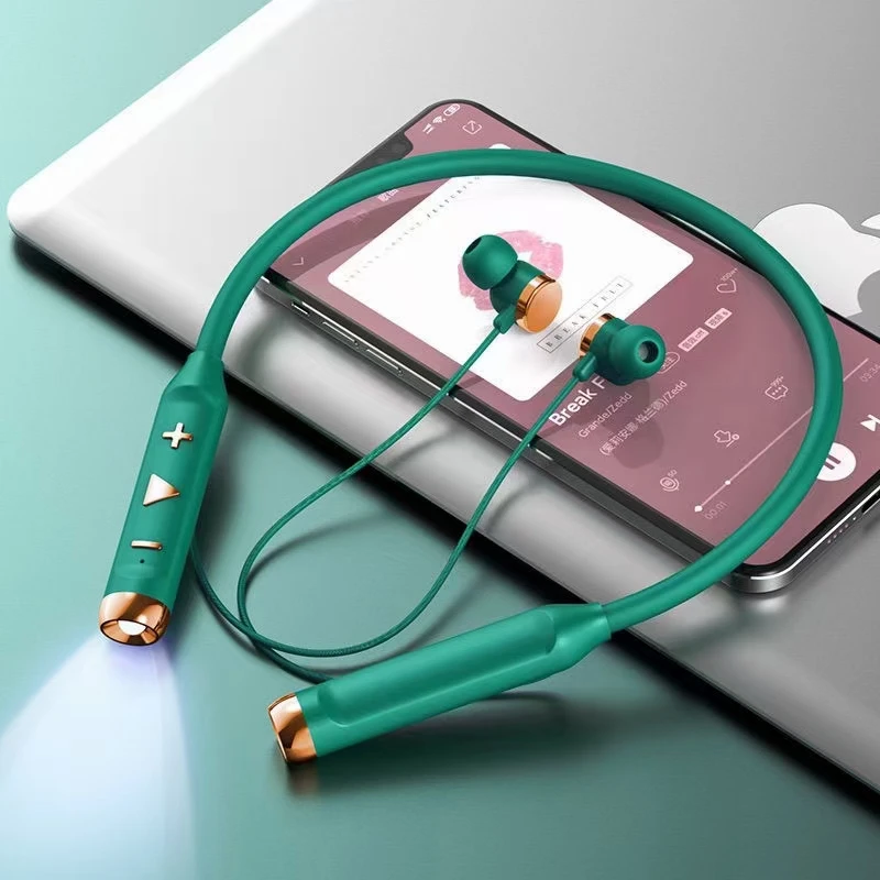 Спорта бега в темное время суток шейным Bluetooths 5 1 беспроводные наушники свободные руки вкладыши Наушники TWS наушники-вкладыши с