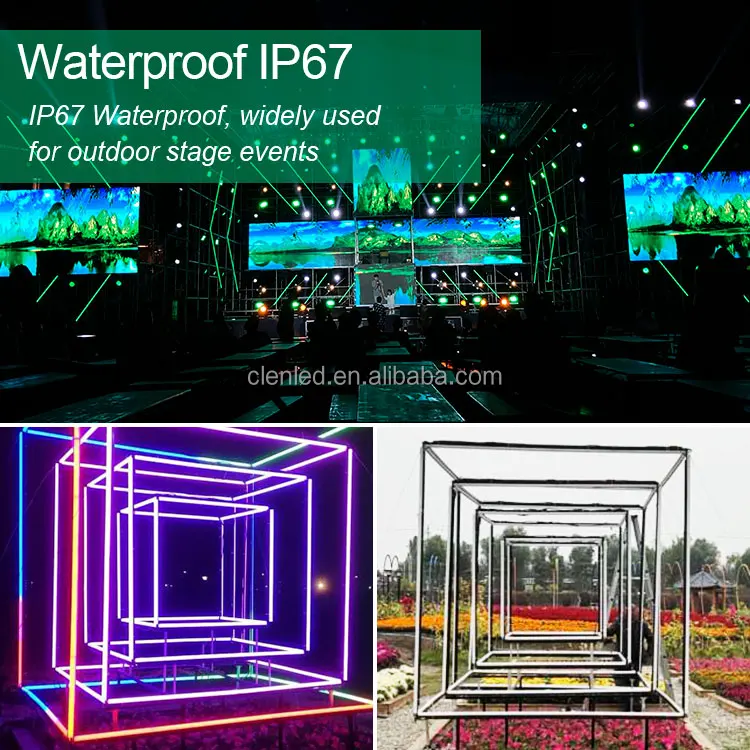 Events Party Stage Design Light DC24V Pixel Led Bar  Artnet controller control kinetic lifting RGB Pixel Stage light