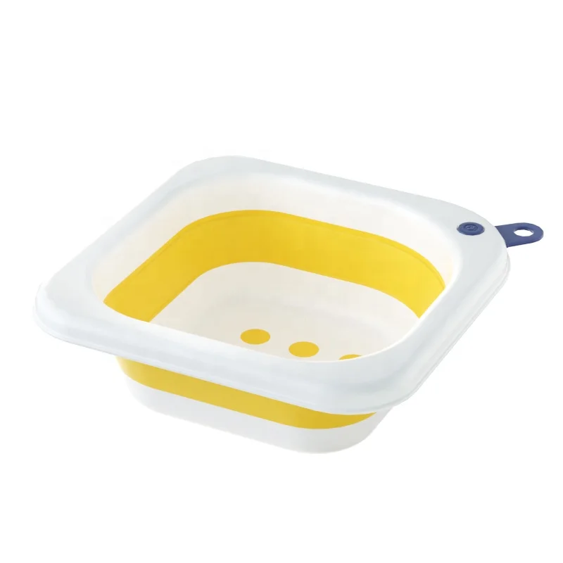 factory supply ready-made or custom-made small mini size Portable baby children plastic wash basin Collapsible washbowl