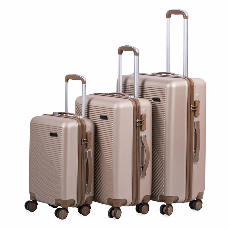 ABS Hardside Expandable Spinner Wheel Luggage Sets  3 Piece Sets,case suitcase travel luggage set for outdoors