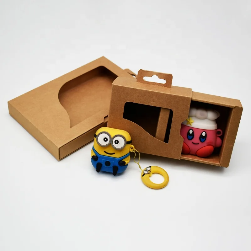 High quality manufacturer custom recyclable drawer wireless earphones packaging box with window handle