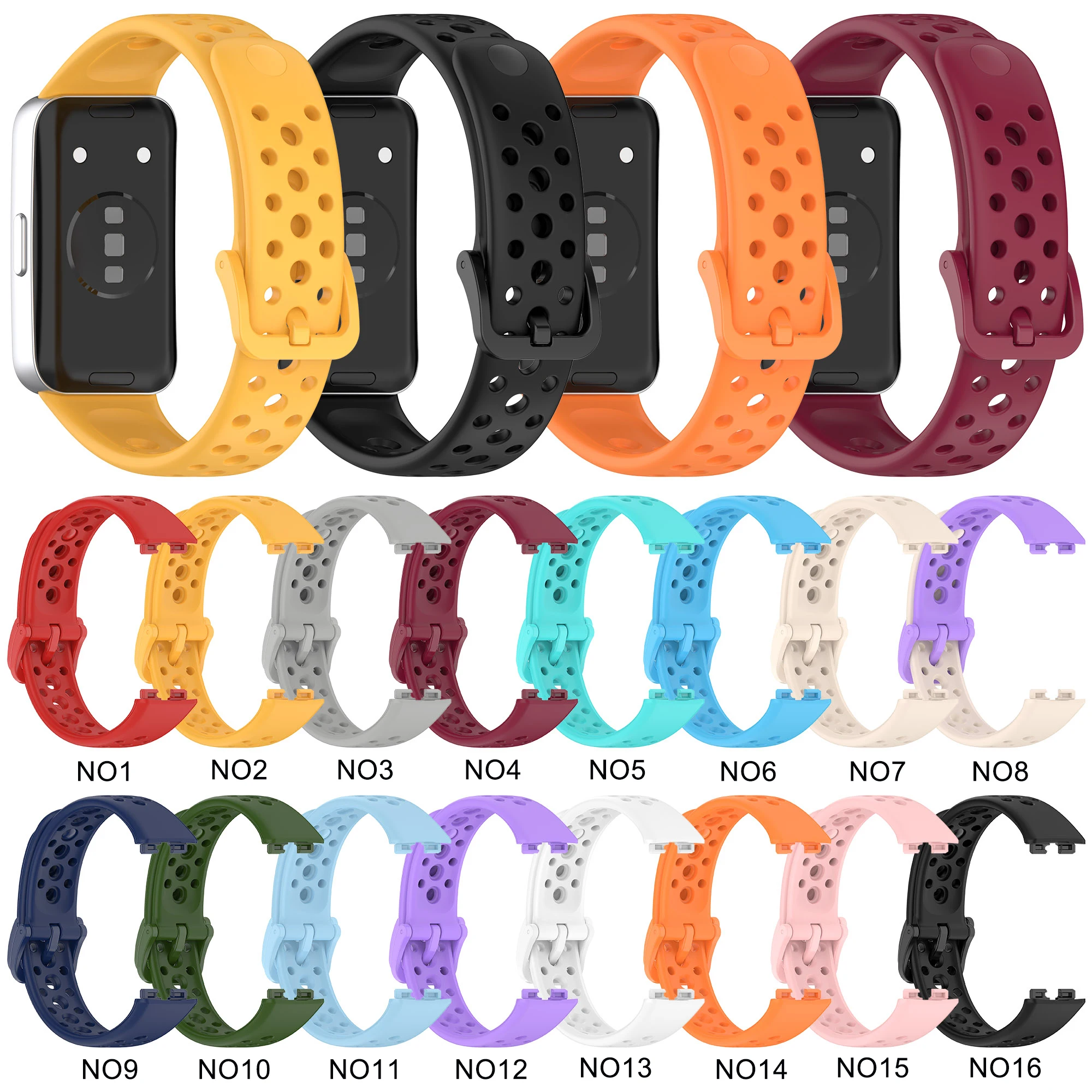 Силиконовый ремешок для часов huawei band 8 9