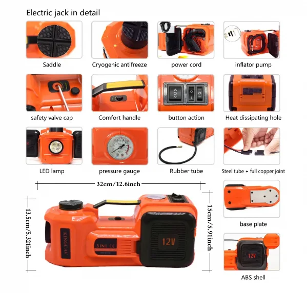 Motorised Hydraulic Jack Product 12 Volt 5 Ton Electric Car Jack Car Jacks