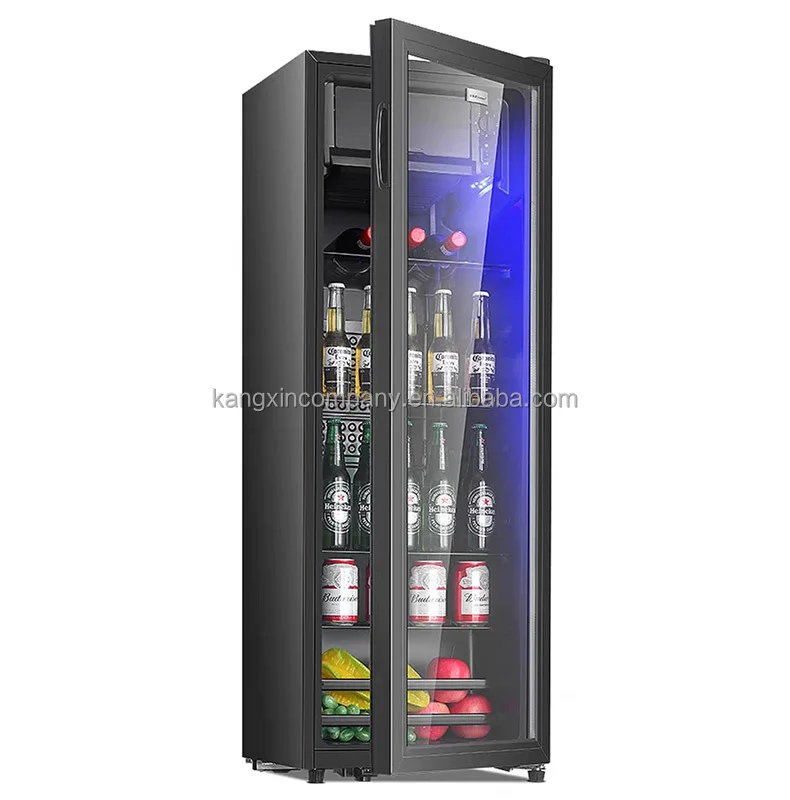 Small Compact Refrigerator Bar Glass Door Hotel Frigo Minibar Fridge