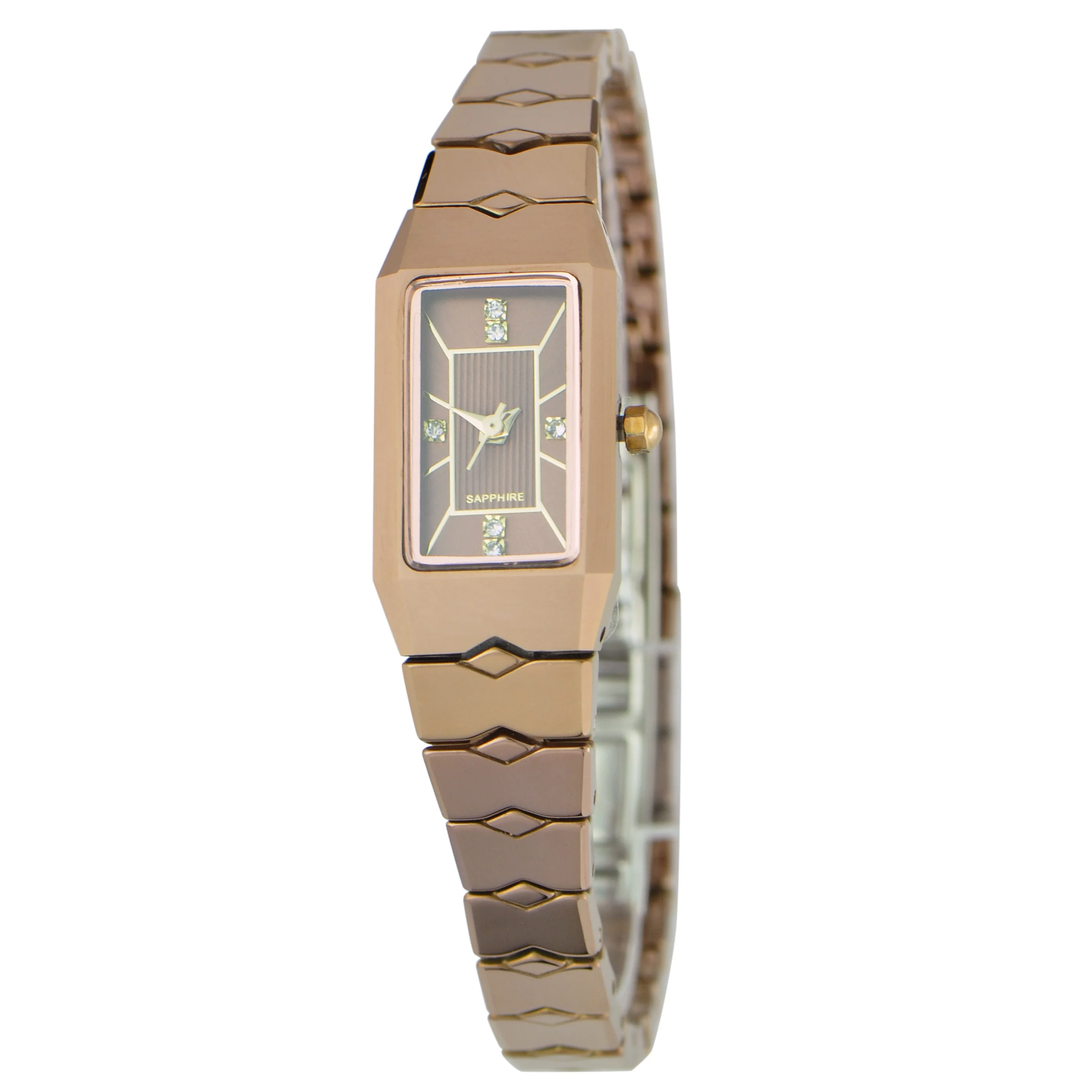 High quality 18k gold plated tungsten jewelry quartz wrist watches ladies