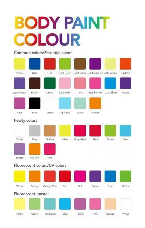 Popular Kids Halloween Gifts face paint UV Non-Toxic Neon Water-Based 30g Rainbow Split Cake